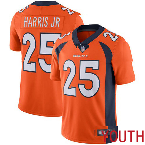 Youth Denver Broncos #25 Chris Harris Jr Orange Team Color Vapor Untouchable Limited Player Football NFL Jersey->youth nfl jersey->Youth Jersey